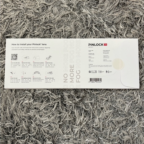 Pinlock 70 Maxvision for Simpson Ghost/Speed/Mod Bandit Interior Pinlock Shield - Picture 4 of 5